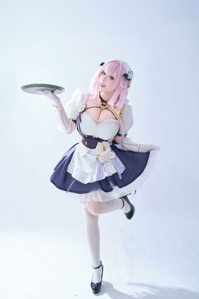 图片[2]-胡桃猫爱莉希雅女仆