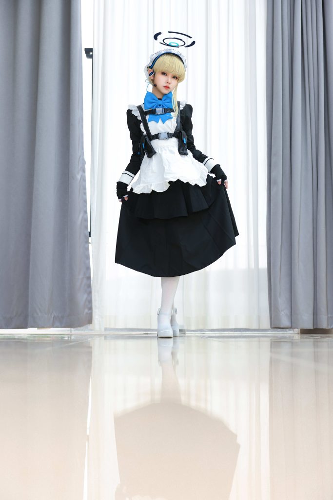 图片[3]-G44不会受伤飞鸟马时写真｜蔚蓝档案C&C女仆特务夜景天台+室内高键