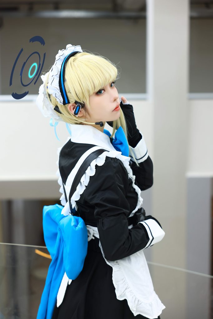 图片[2]-G44不会受伤飞鸟马时写真｜蔚蓝档案C&C女仆特务夜景天台+室内高键