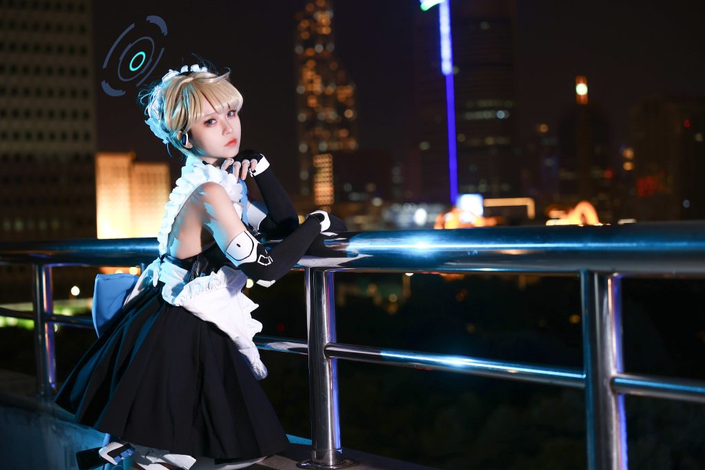 图片[7]-G44不会受伤飞鸟马时写真｜蔚蓝档案C&C女仆特务夜景天台+室内高键