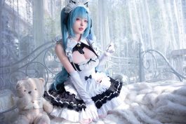 清水由乃普利瓦蒂写真｜胜利女神：妮姬 Privaty 女仆COS图集解析-绅士网