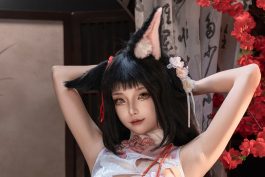 狐玖玖长门旗袍「牵心结缘」写真：新春氛围、旗袍质感与镜头语言全记录-绅士网