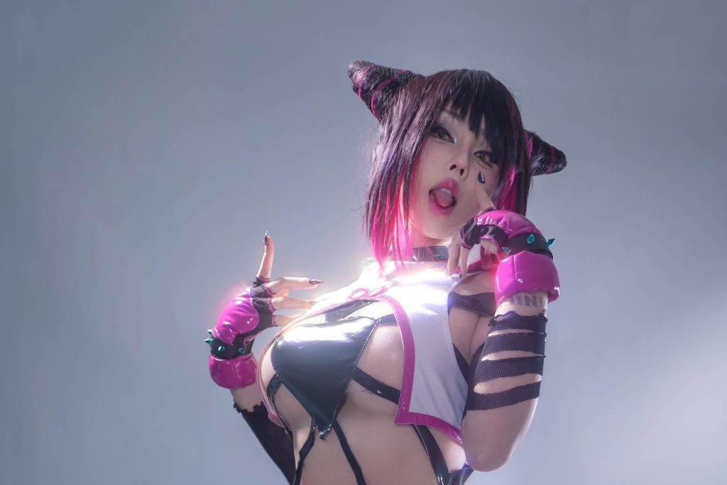 图片[7]-钛合金 Yuri 韩蛛俐写真解析：钛合金TiTi《街头霸王6》Juri Cos图集赏析