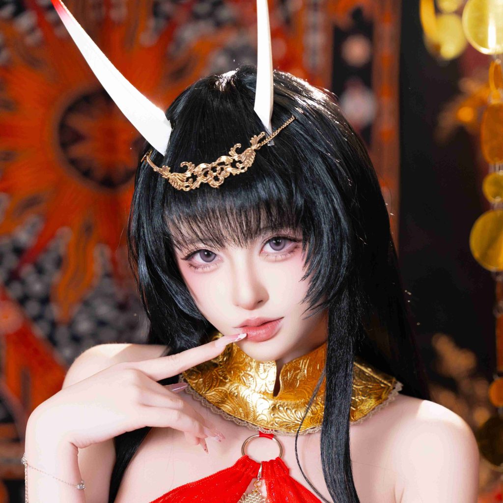 图片[6]-清水由乃能代舞娘写真赏析｜碧蓝航线能代COS红金东方美学解析