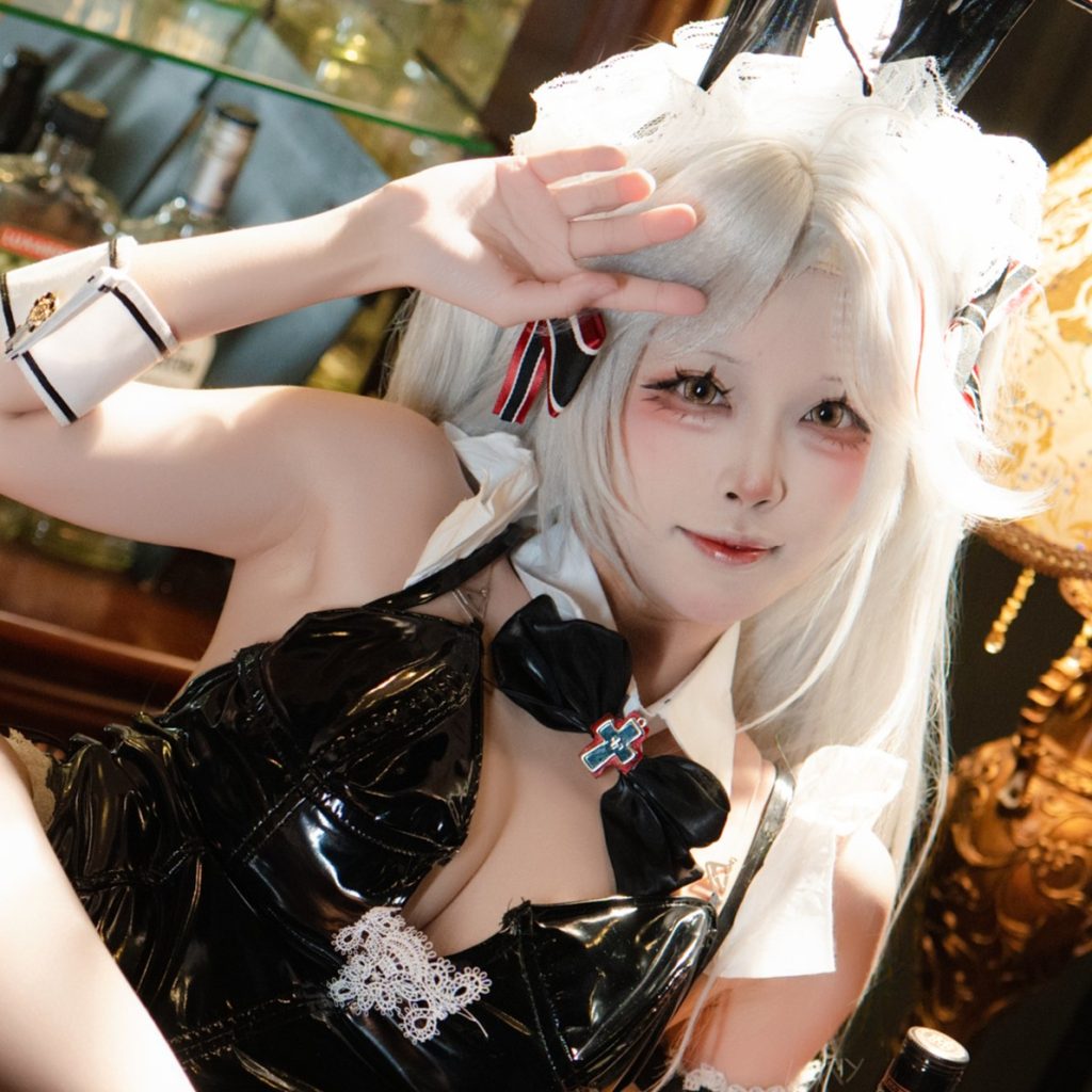 图片[3]-三無人型欧根兔女郎写真赏析｜碧蓝航线欧根亲王COS图集与角色解析