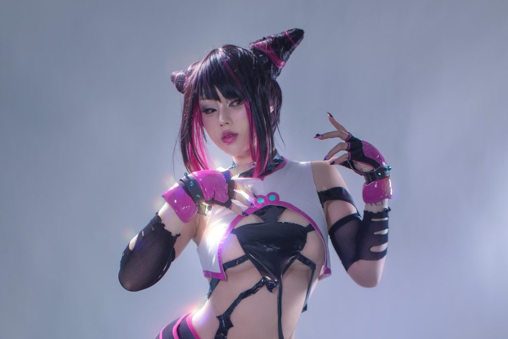 图片[5]-钛合金 Yuri 韩蛛俐写真解析：钛合金TiTi《街头霸王6》Juri Cos图集赏析