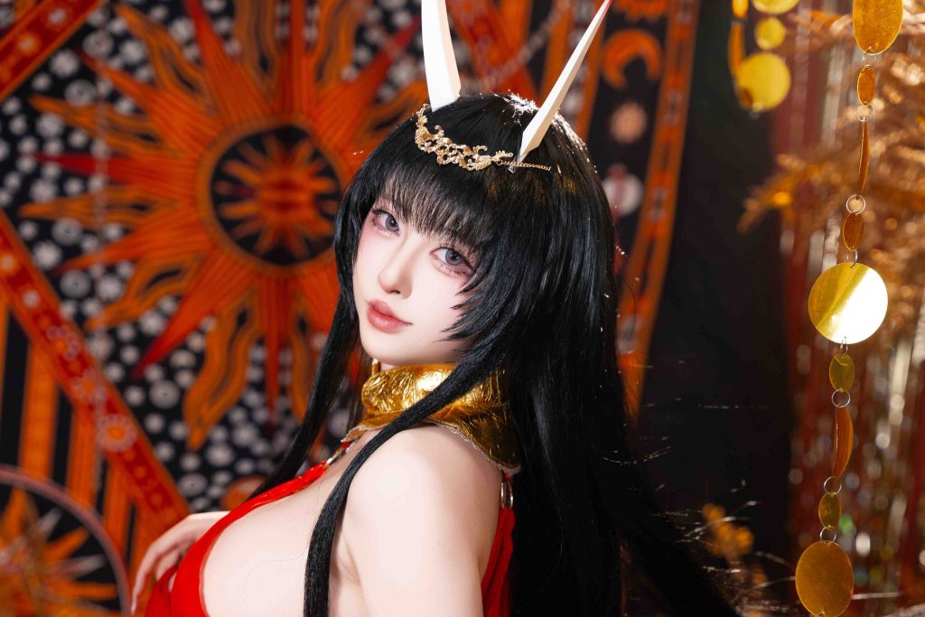 图片[2]-清水由乃能代舞娘写真赏析｜碧蓝航线能代COS红金东方美学解析