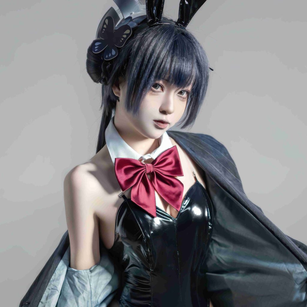 图片[3]-矢量鱼妃咲兔女郎COS写真赏析｜蔚蓝档案龙华妃咲高质感棚拍图集