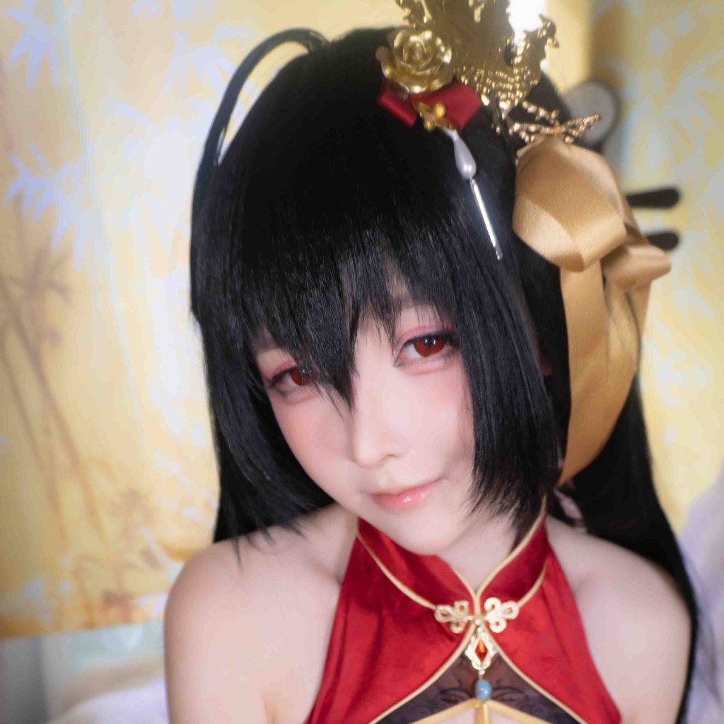 图片[5]-一小央泽大凤旗袍写真赏析｜泽鸽演绎碧蓝航线大凤凤鸣春晓