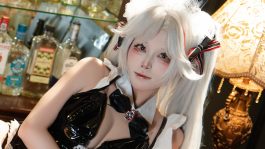 三無人型欧根兔女郎写真赏析：碧蓝航线欧根亲王COS的灯光、造型与氛围表达-绅士网