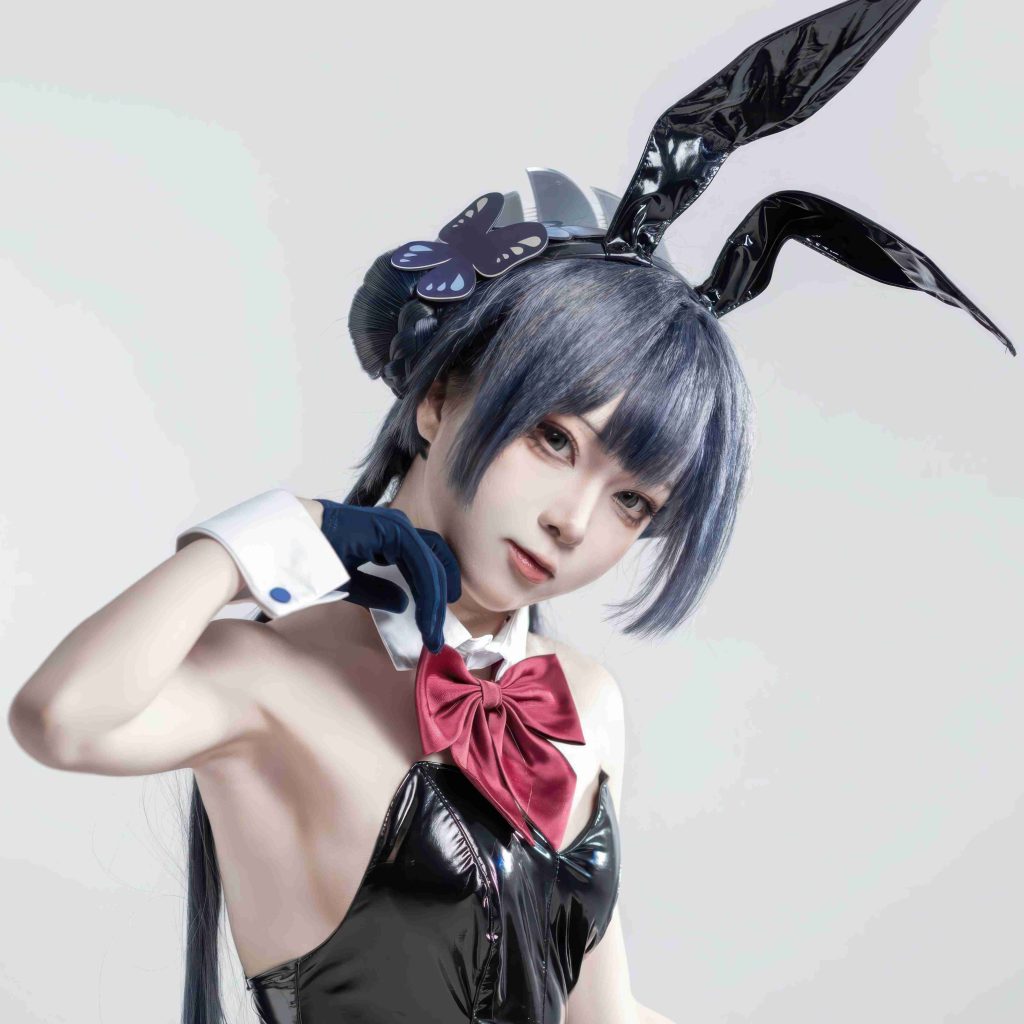 图片[4]-矢量鱼妃咲兔女郎COS写真赏析｜蔚蓝档案龙华妃咲高质感棚拍图集