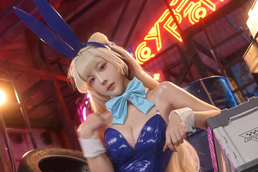 图片[7]-若若不男飞鸟马时写真赏析｜蔚蓝档案Toki兔女郎COS图集