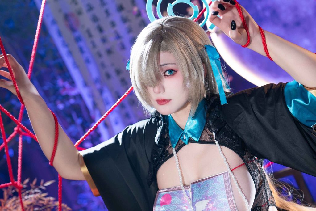 图片[2]-星澜明日奈僵尸娘写真解析｜蔚蓝档案一之濑明日奈cos高质量图集介绍