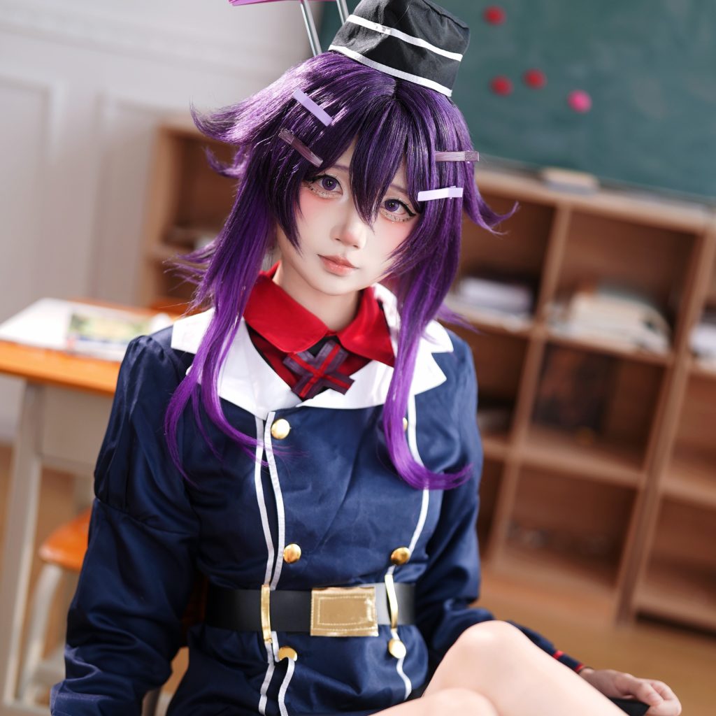 图片[4]-五更百鬼遥香写真赏析｜蔚蓝档案伊草遥香Cos教室制服图集