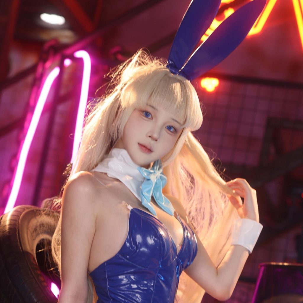 图片[6]-若若不男飞鸟马时写真赏析｜蔚蓝档案Toki兔女郎COS图集