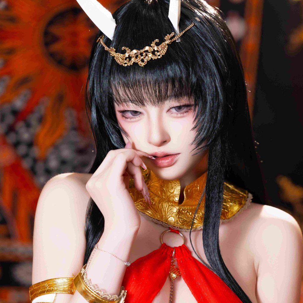 图片[5]-清水由乃能代舞娘写真赏析｜碧蓝航线能代COS红金东方美学解析