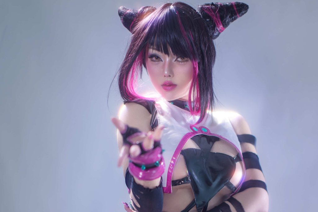 图片[6]-钛合金 Yuri 韩蛛俐写真解析：钛合金TiTi《街头霸王6》Juri Cos图集赏析