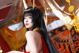 清水由乃能代舞娘写真赏析：红金东方美学下的《碧蓝航线》能代新演绎-绅士网