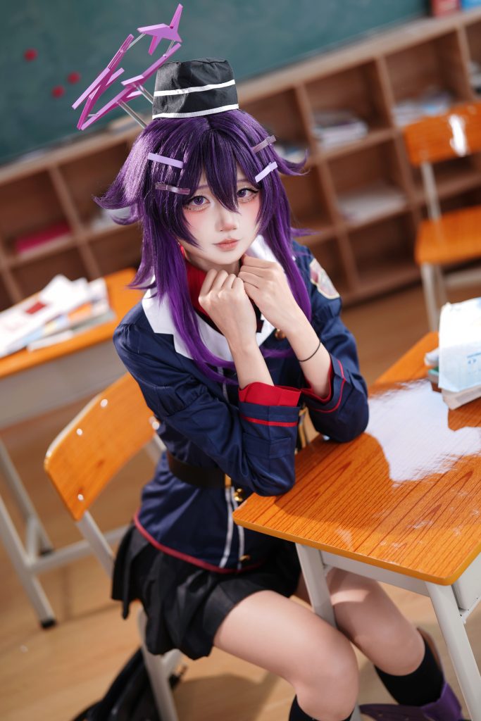 图片[7]-五更百鬼遥香写真赏析｜蔚蓝档案伊草遥香Cos教室制服图集