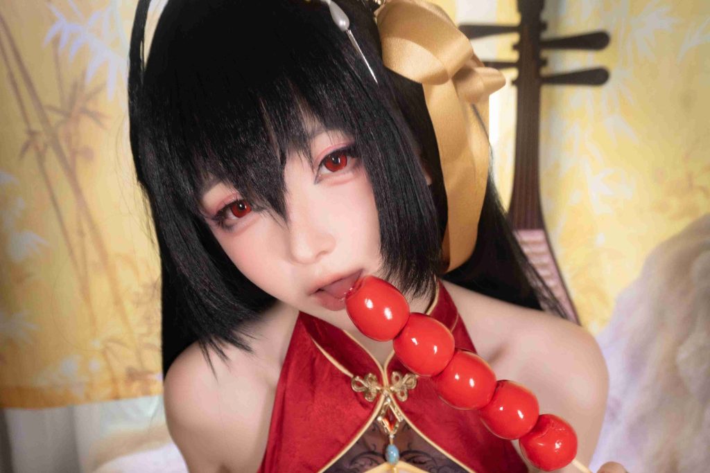 图片[4]-一小央泽大凤旗袍写真赏析｜泽鸽演绎碧蓝航线大凤凤鸣春晓