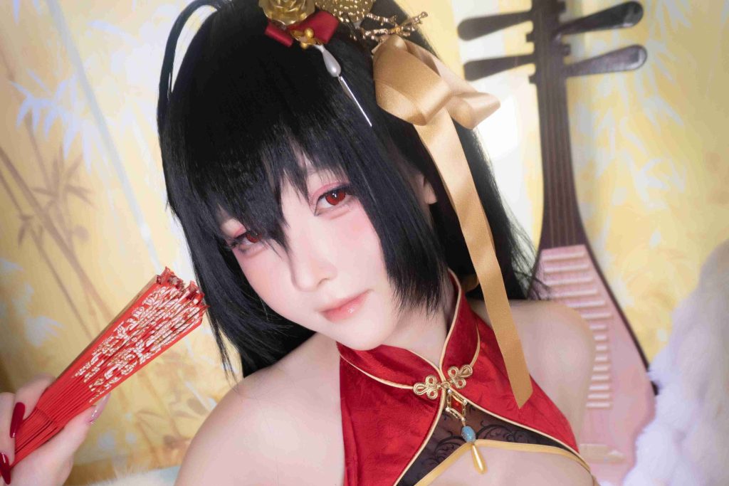 图片[6]-一小央泽大凤旗袍写真赏析｜泽鸽演绎碧蓝航线大凤凤鸣春晓