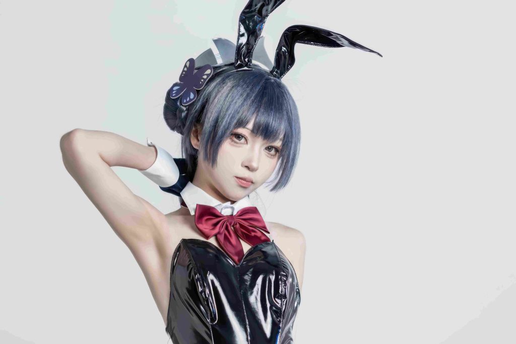 图片[7]-矢量鱼妃咲兔女郎COS写真赏析｜蔚蓝档案龙华妃咲高质感棚拍图集