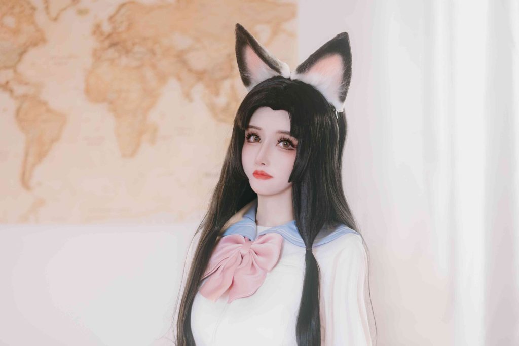 鹿八岁《给胡桃的小小惩罚》写真赏析：土御门胡桃教室主题高清图集解析