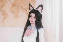 鹿八岁《给胡桃的小小惩罚》写真赏析：土御门胡桃教室主题下的氛围感、角色感与镜头语言-绅士网