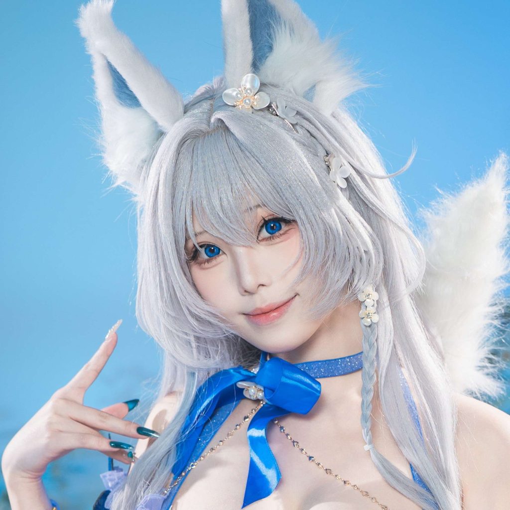 图片[7]-蜜汁猫裘水色夏日信浓cos写真｜碧蓝航线信浓蓝白夏日赏析