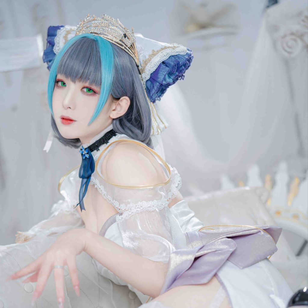 图片[4]-封疆疆v碧蓝航线柴郡cos写真｜Cheshire冰雪公主图集赏析
