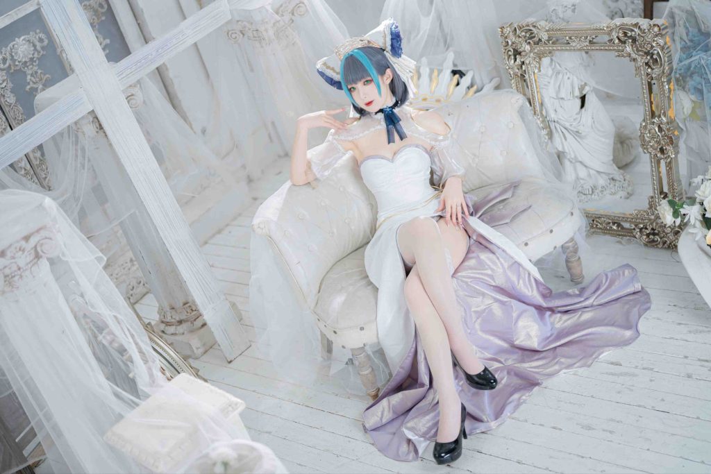 图片[3]-封疆疆v碧蓝航线柴郡cos写真｜Cheshire冰雪公主图集赏析