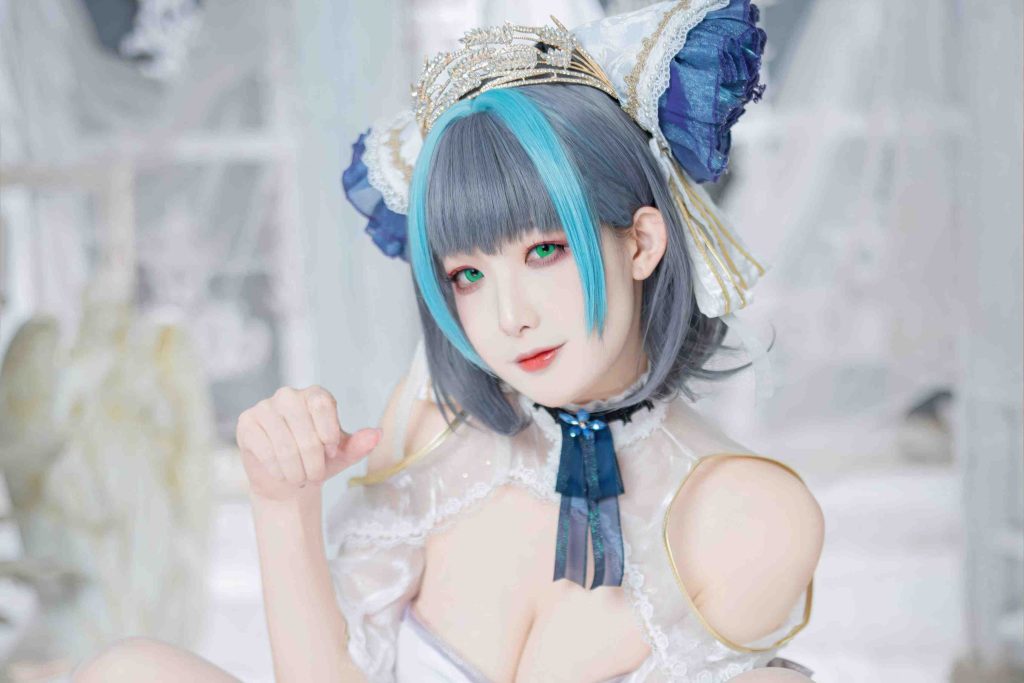 图片[8]-封疆疆v碧蓝航线柴郡cos写真｜Cheshire冰雪公主图集赏析