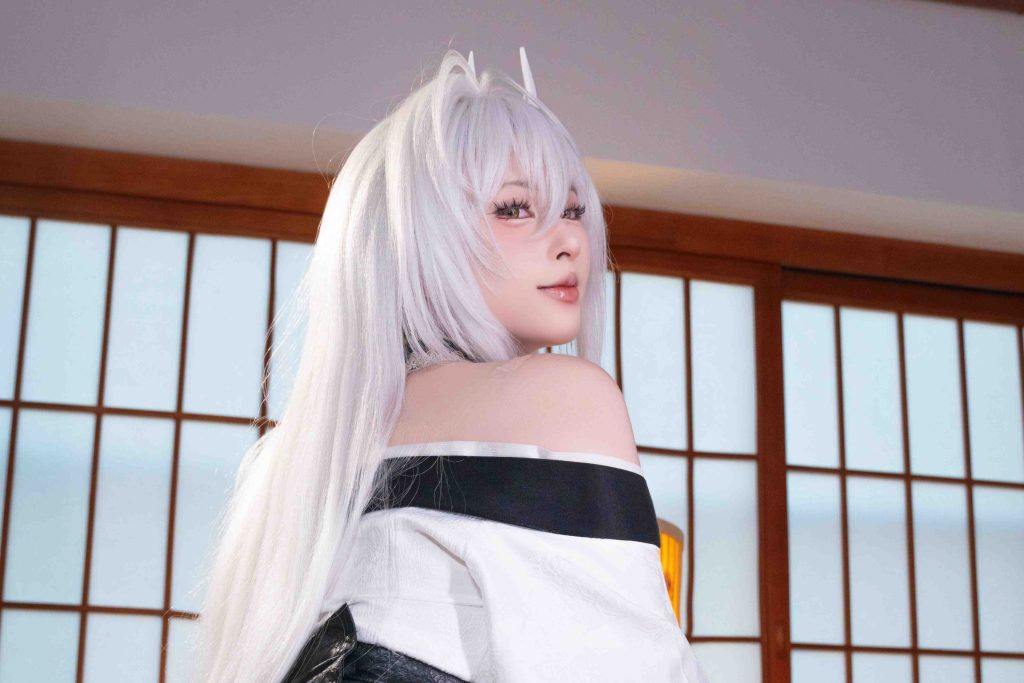 图片[2]-清水由乃白凤和服写真图集解析