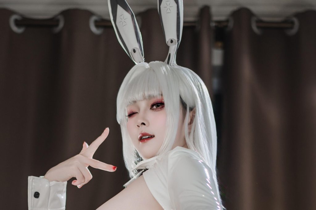 图片[3]-Natsuko夏夏子布兰儿逆兔女郎写真解析｜胜利女神NIKKE Cos图集