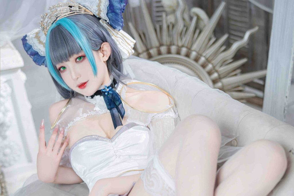 图片[6]-封疆疆v碧蓝航线柴郡cos写真｜Cheshire冰雪公主图集赏析