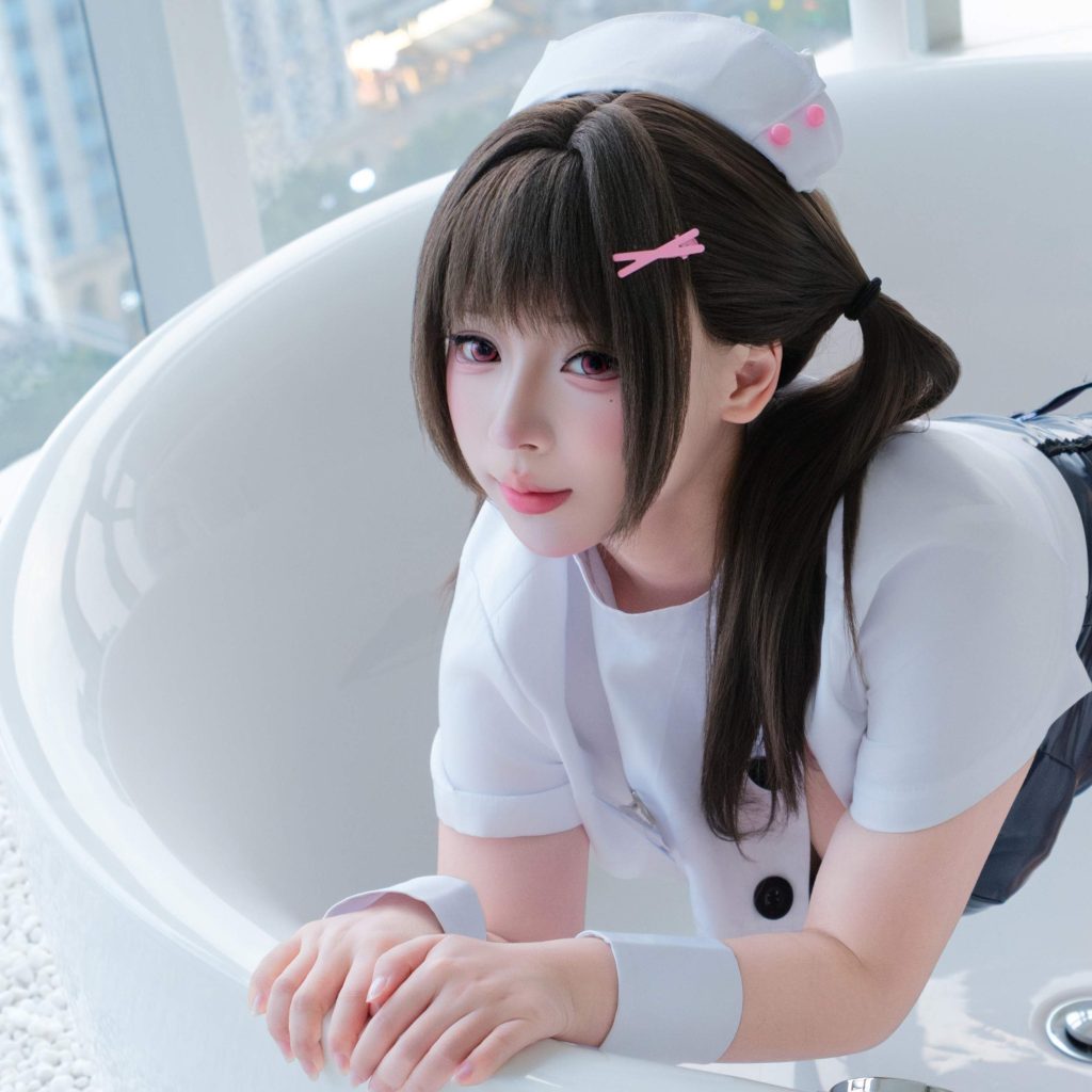 图片[5]-胡桃猫魅魔看护士加奈子写真解析