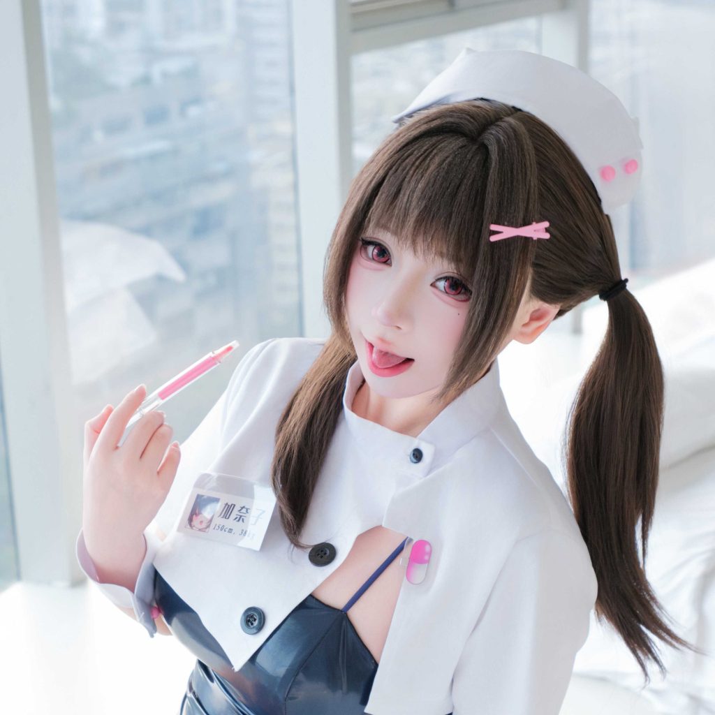 图片[2]-胡桃猫魅魔看护士加奈子写真解析