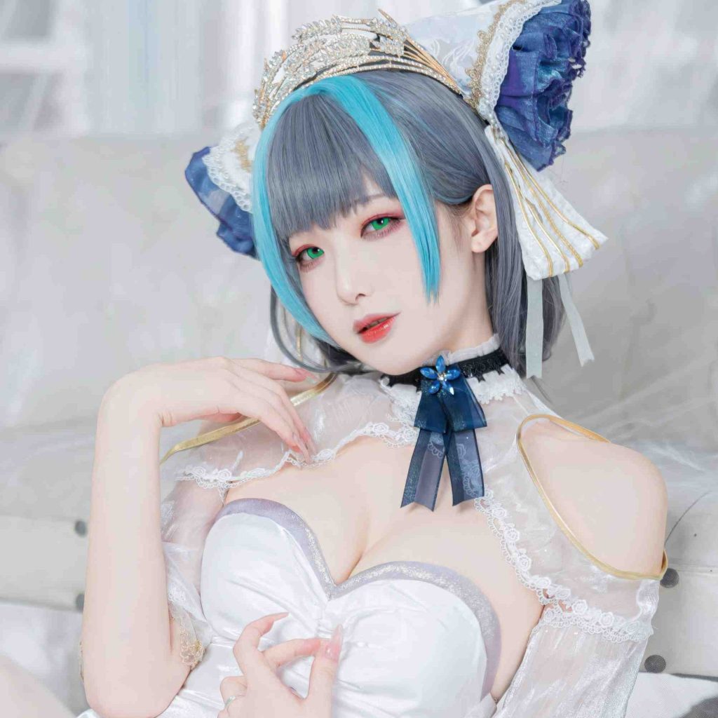 图片[7]-封疆疆v碧蓝航线柴郡cos写真｜Cheshire冰雪公主图集赏析