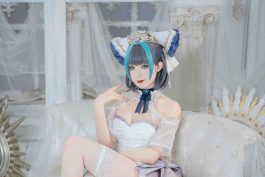 封疆疆v《碧蓝航线》柴郡冰雪公主cos写真解析-绅士网