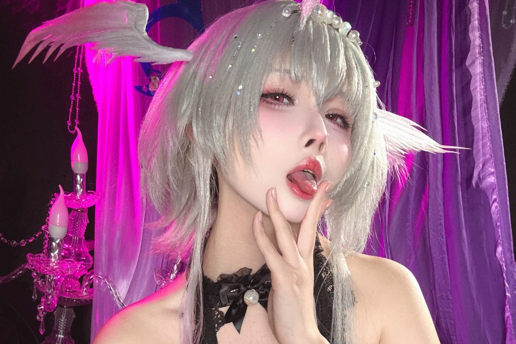 图片[3]-rioko凉凉子魔堡中的堕天使写真解析｜碧蓝航线珍珠号COS