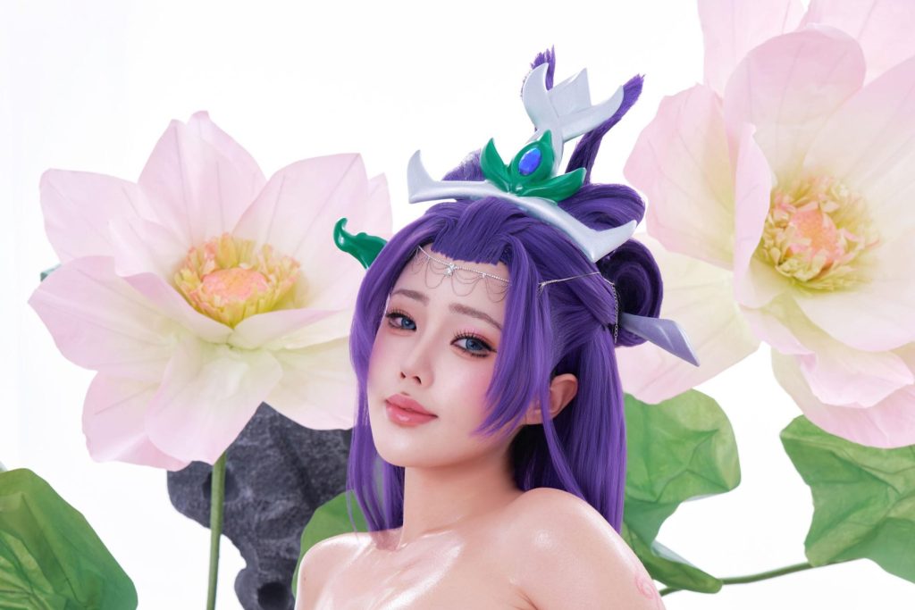 图片[6]-钛合金titi風仙子写真，玉剑传说迦娜粉紫仙子cos图集