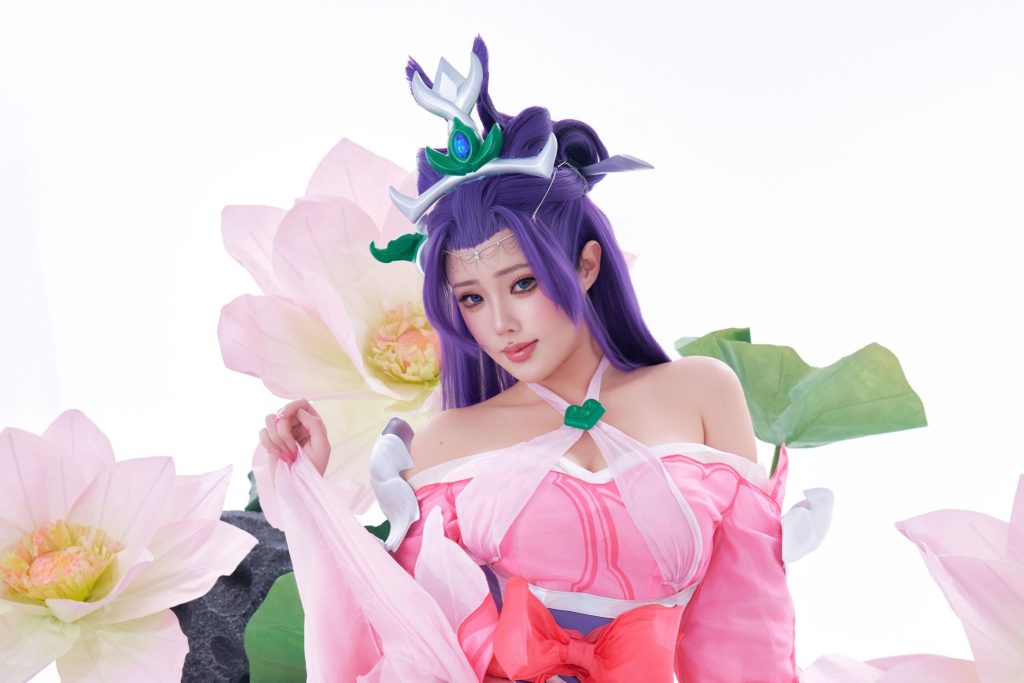 图片[5]-钛合金titi風仙子写真，玉剑传说迦娜粉紫仙子cos图集