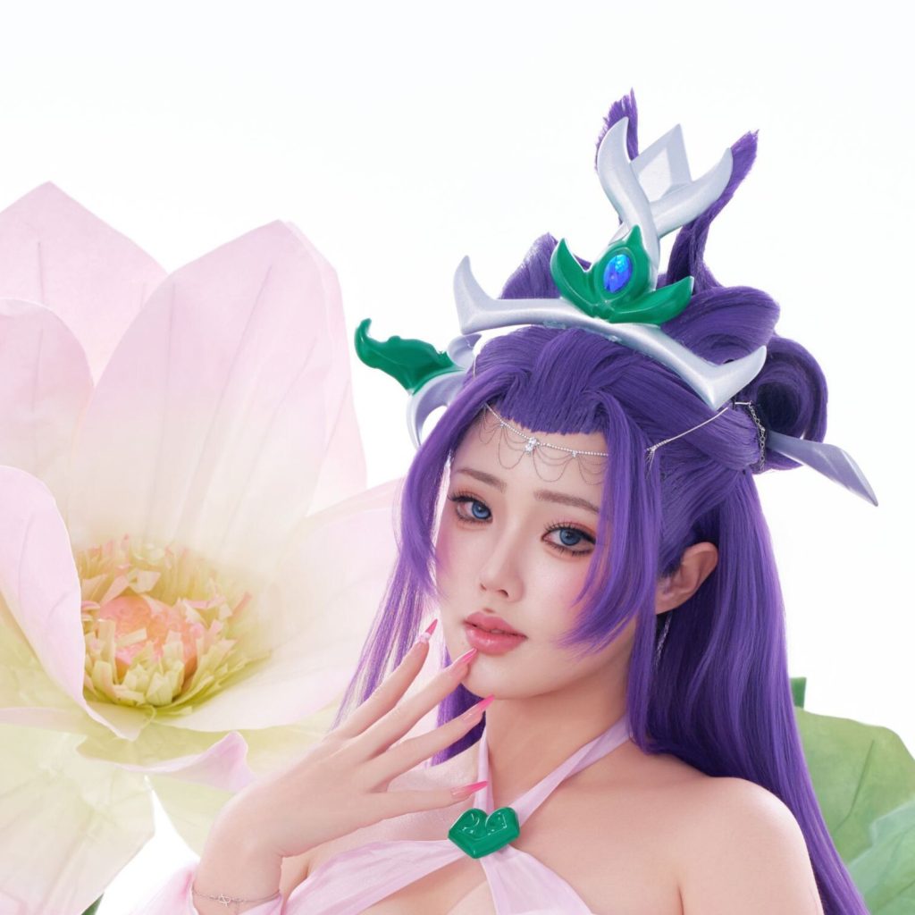 图片[3]-钛合金titi風仙子写真，玉剑传说迦娜粉紫仙子cos图集