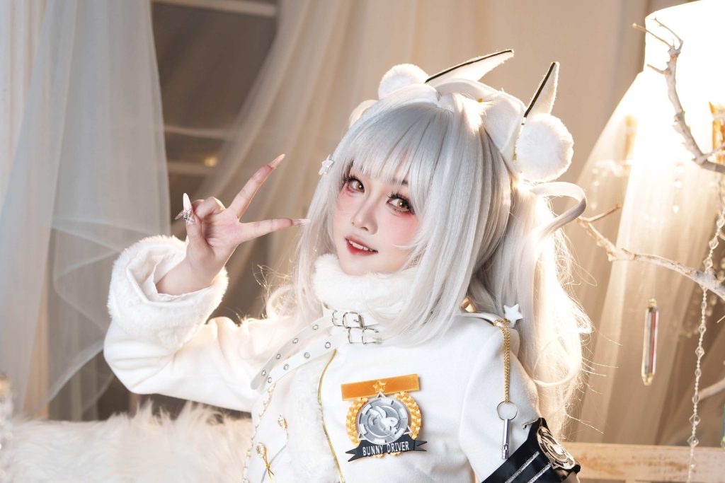 慢炖仓鼠球布兰儿写真赏析｜胜利女神妮姬白兔幸运感作品