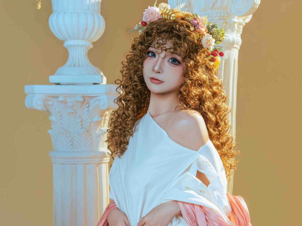 图片[8]-玉汇丰收之神写真解析｜古典神话风花冠白袍女神造型