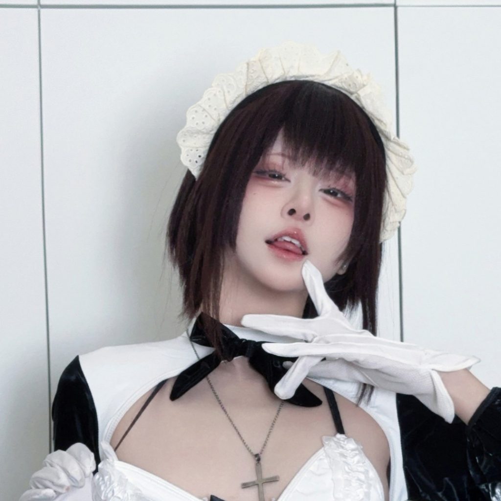 图片[2]-纸悦Etsu_ko叛逆女仆写真 黑白反差冷感女仆造型解析