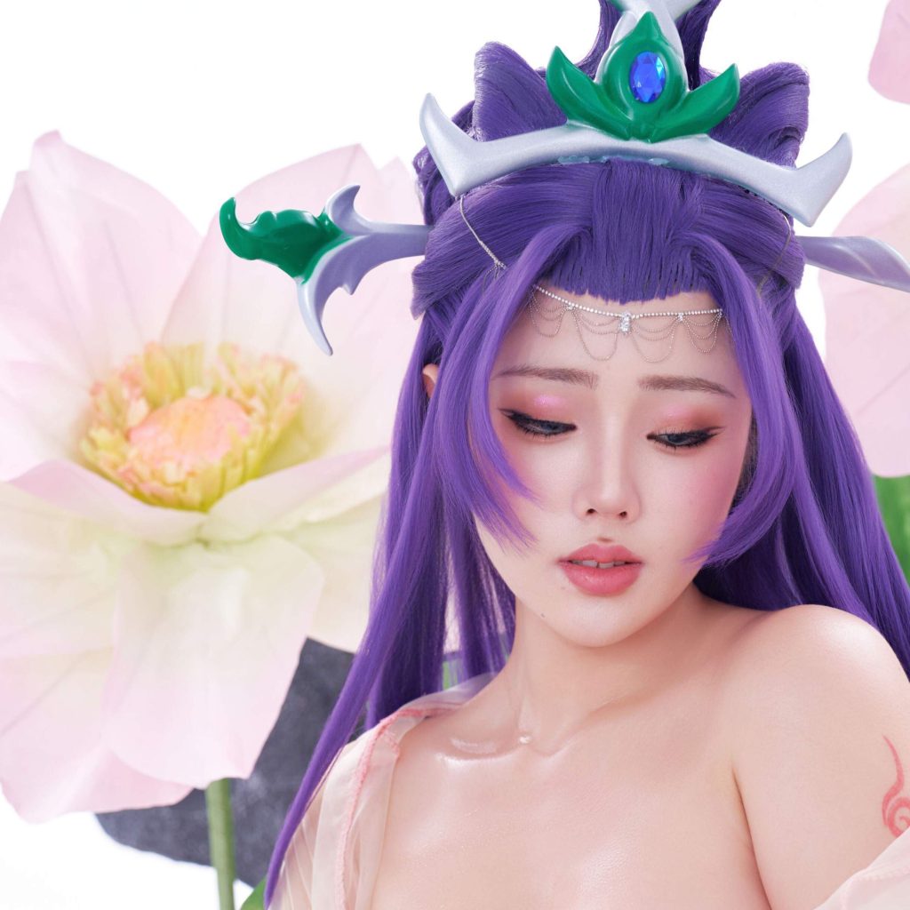 图片[7]-钛合金titi風仙子写真，玉剑传说迦娜粉紫仙子cos图集