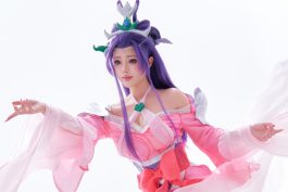 钛合金titi風仙子写真:玉剑仙影中的粉紫视觉与莲花氛围-绅士网