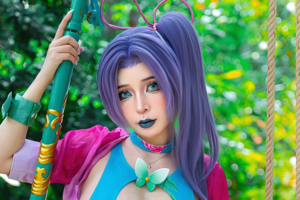 图片[5]-Umeko J Psylocke Breezy Butterfly写真解析，Marvel灵蝶夏日造型摄影赏析
