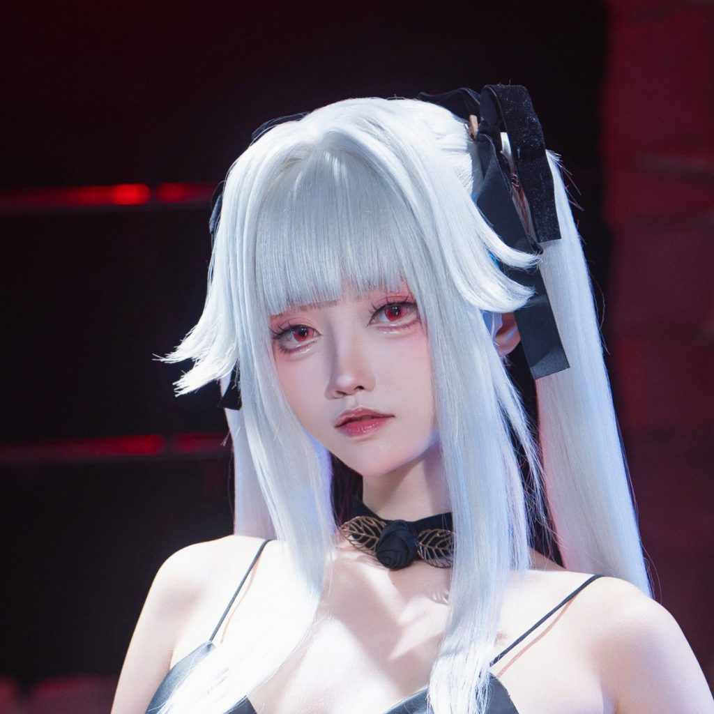 图片[8]-大大卷卷小卷《美少女万华镜》礼服写真解析，篝之雾枝白发红瞳冷艳登场